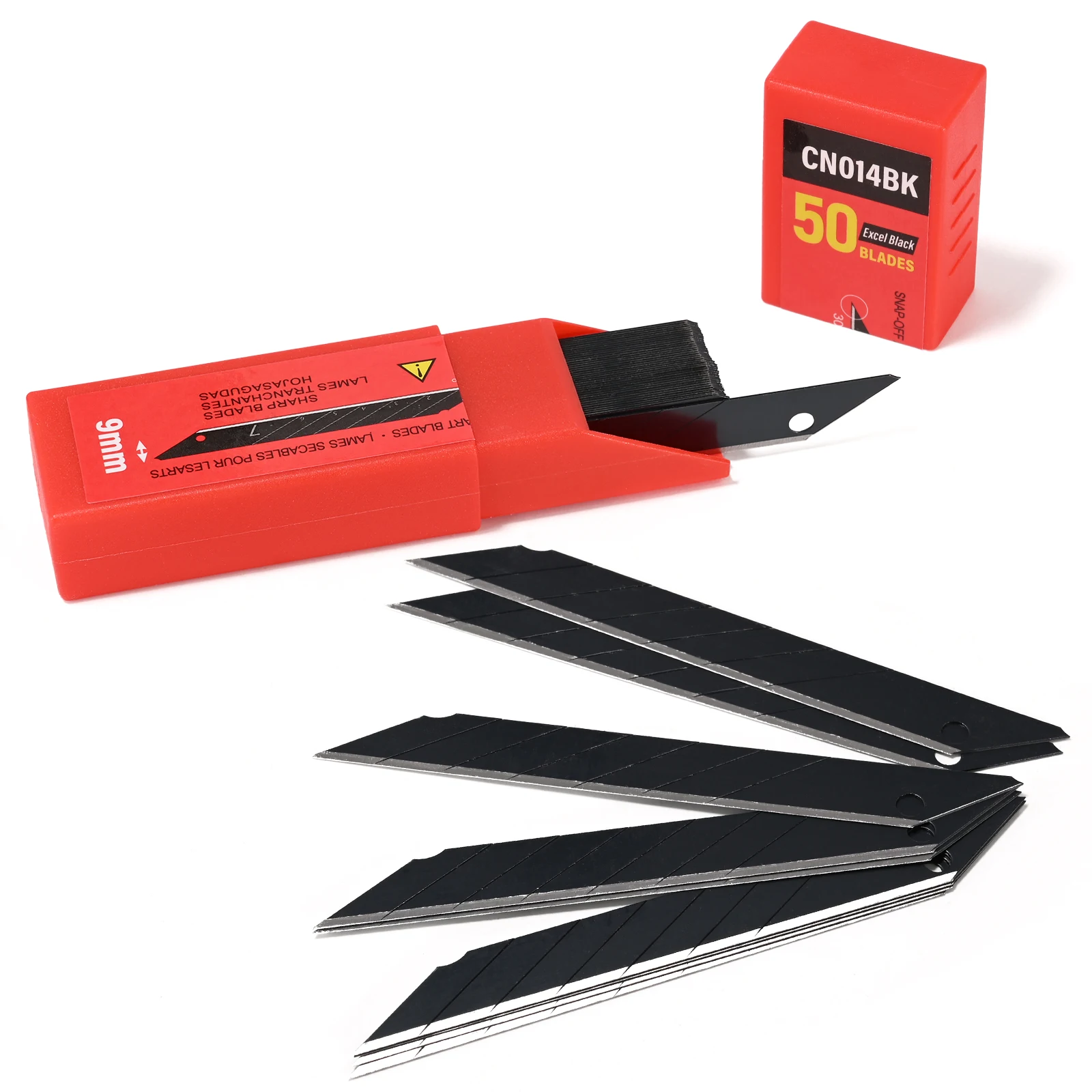 Black Carbon Steel Replaceable Blades Window Film Tint Car Decals Sticker Cutting Tools 30 Degree Art Knife Spare Blade FOSHIO