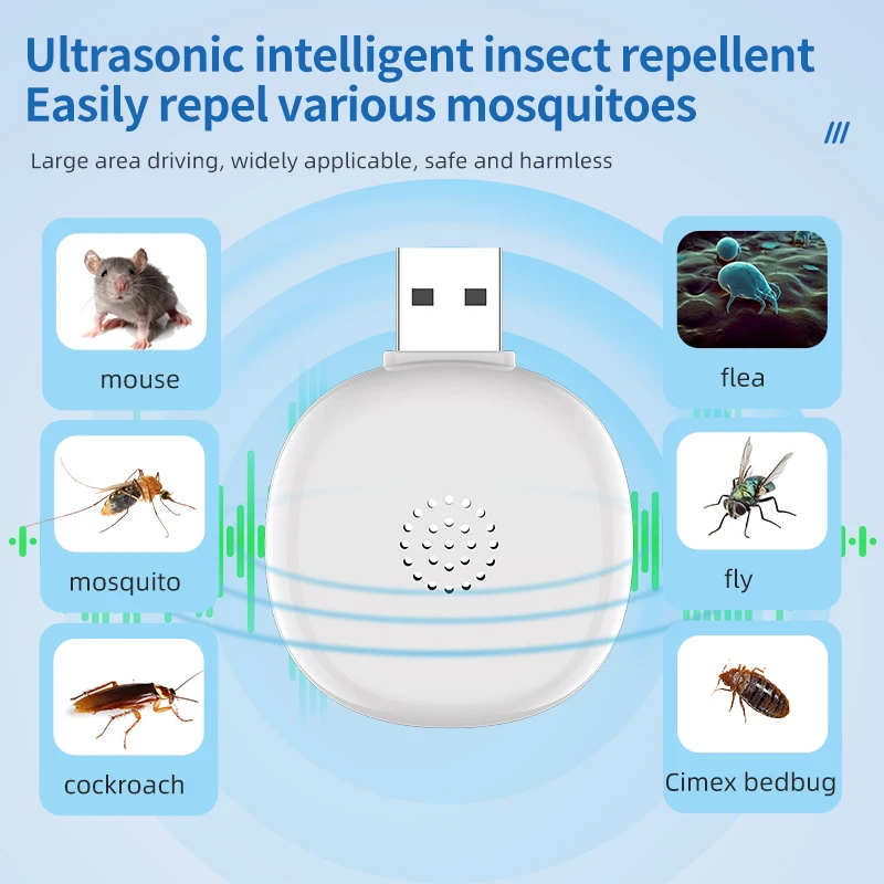Ультразвуковой отпугиватель комаров с USB