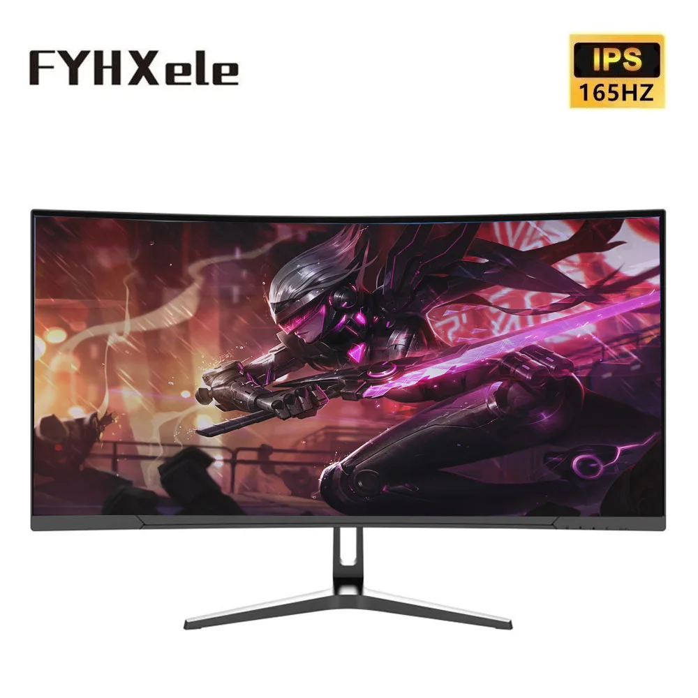 Fyhxele 34 Zoll Monitor 165Hz va wqhd Desktop Wide Display antike LED Gamer Computer bildschirm 1500r gebogen dp/3440*1440