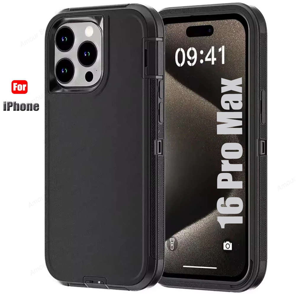 Triple Protection Heavy Duty Shockproof Phone Case - Original Hybrid Armor Cover