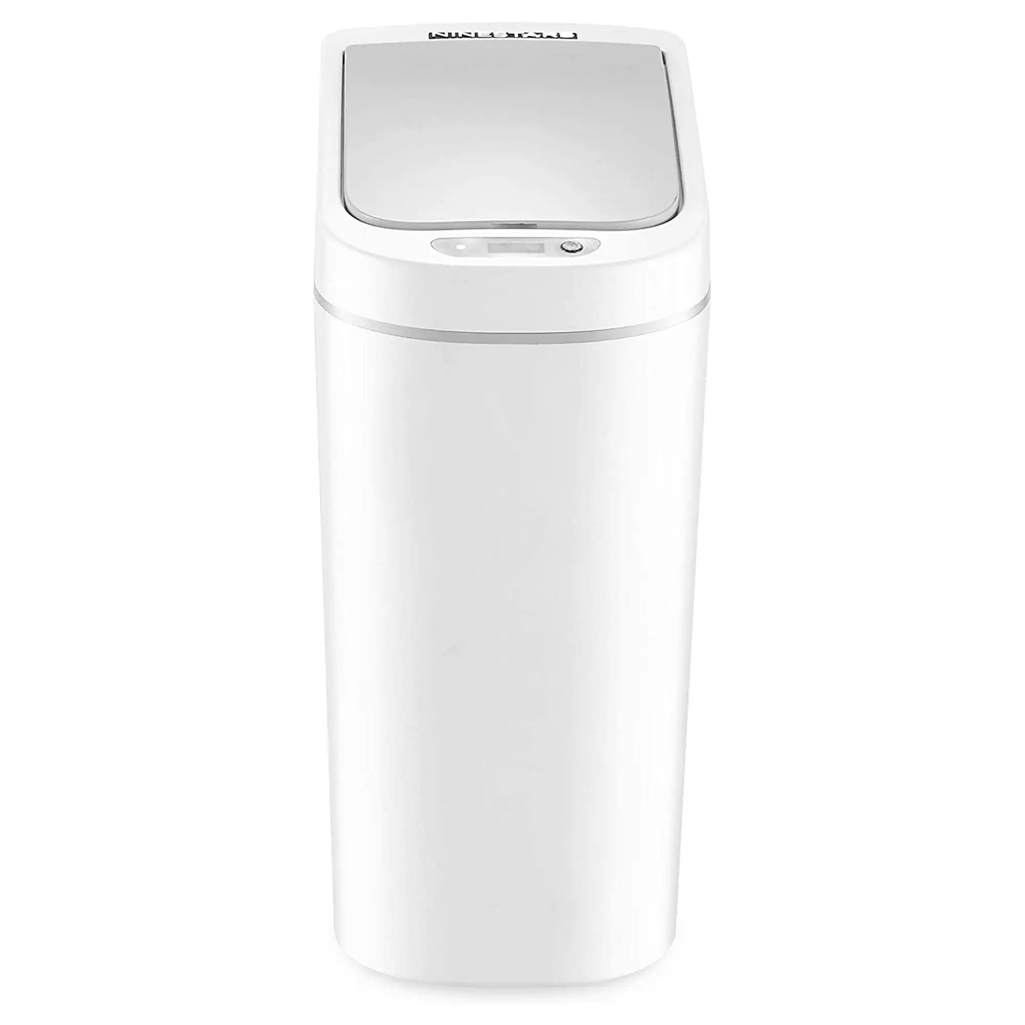 

1.85 Gallon Trash Can, Plastic Motion Sensor Bathroom Trash Can, White, Pack of 1