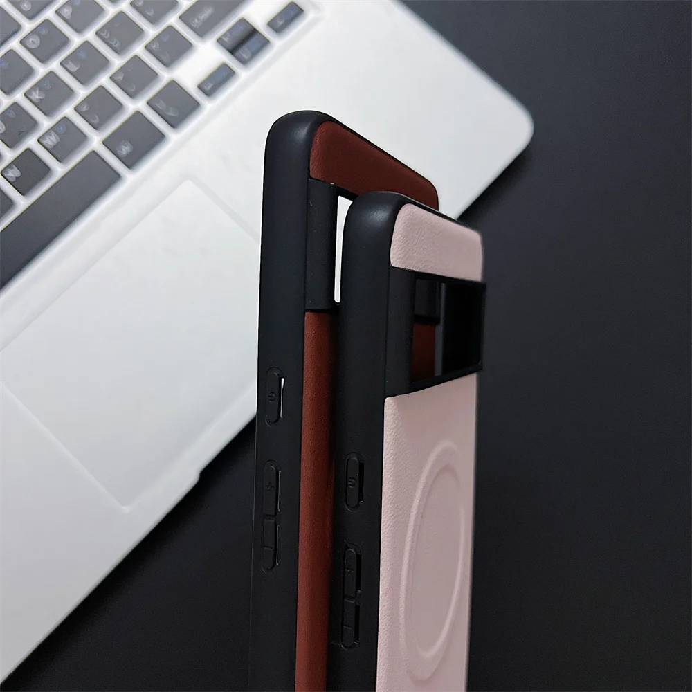 Luxury Leather Magnetic Wireless Charging Slim Shockproof Case