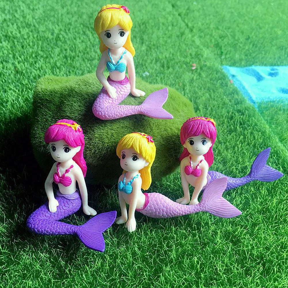 Aquarium Fish Tank Decorations Cute Little Mermaid Figurines Ornament Aquarium Fish Tank Home Decoration Pet Accessories fish tank ornaments fish tank decorations aquarium ornaments