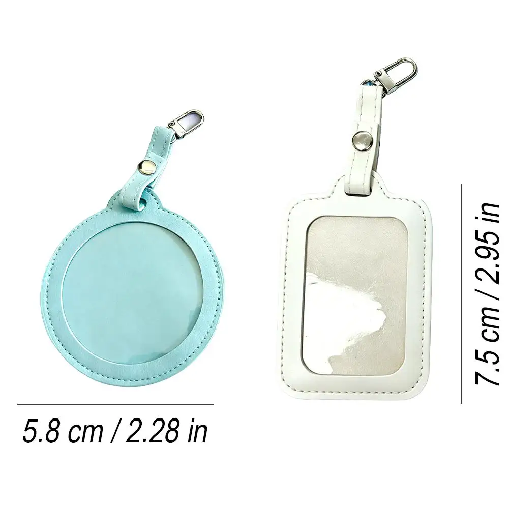 58/75mm 원형 배지 보호 케이스 투명 창 팬 용품 방수 배지 디스플레이 가방 걸이형 휴대용