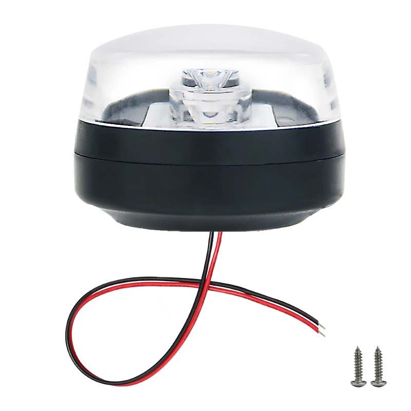 Boat Waketower All-Round Navigation Light 2NM 360Deg Visibility 10-30VDC 15inch boat adjustable folding full circle rod all round led navigation light stainless steel 381mm 10 30vdc anheart marine