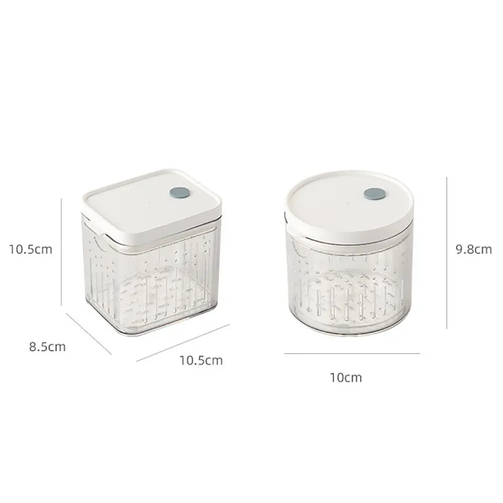 Refrigerator Seasoning Box Ginger Garlic Fruit Drain sealed tank Plastic Sealed Charcuterie Container for Kitchen picnic