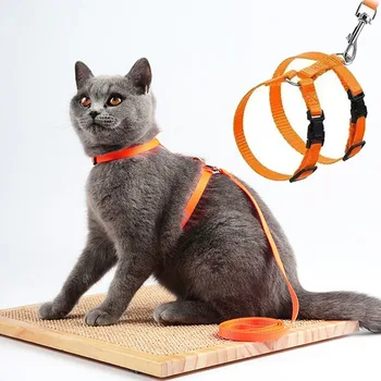 Cat Harness with Leash and Collar Set 1