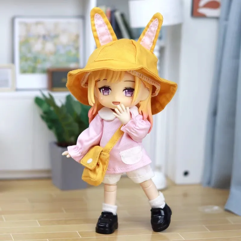Obitsu 11 Doll Kindergarten Cute Clothes Suit For OB11 Gsc 1/12 Bjd Molly Body 16~17cm BJD Doll Cloth Doll Outfit Clothes