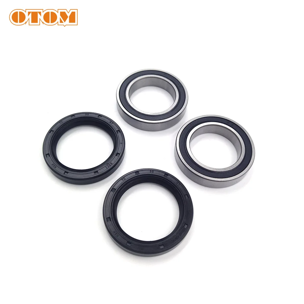 OTOM Motorcycle Front Rear Wheel Hub Oil Seal Bearing Set For KTM EXC200 SX300 XC150 CR125 HUSQVARNA TC250 FC450 FE250 FE390E