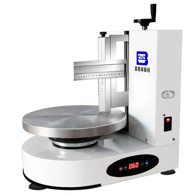 

Hot Sale Birthday Round Cake Icing Decorating Cake Bread Ice Cream Smearing Spreading Machine Cake Smoothing Coating Machine