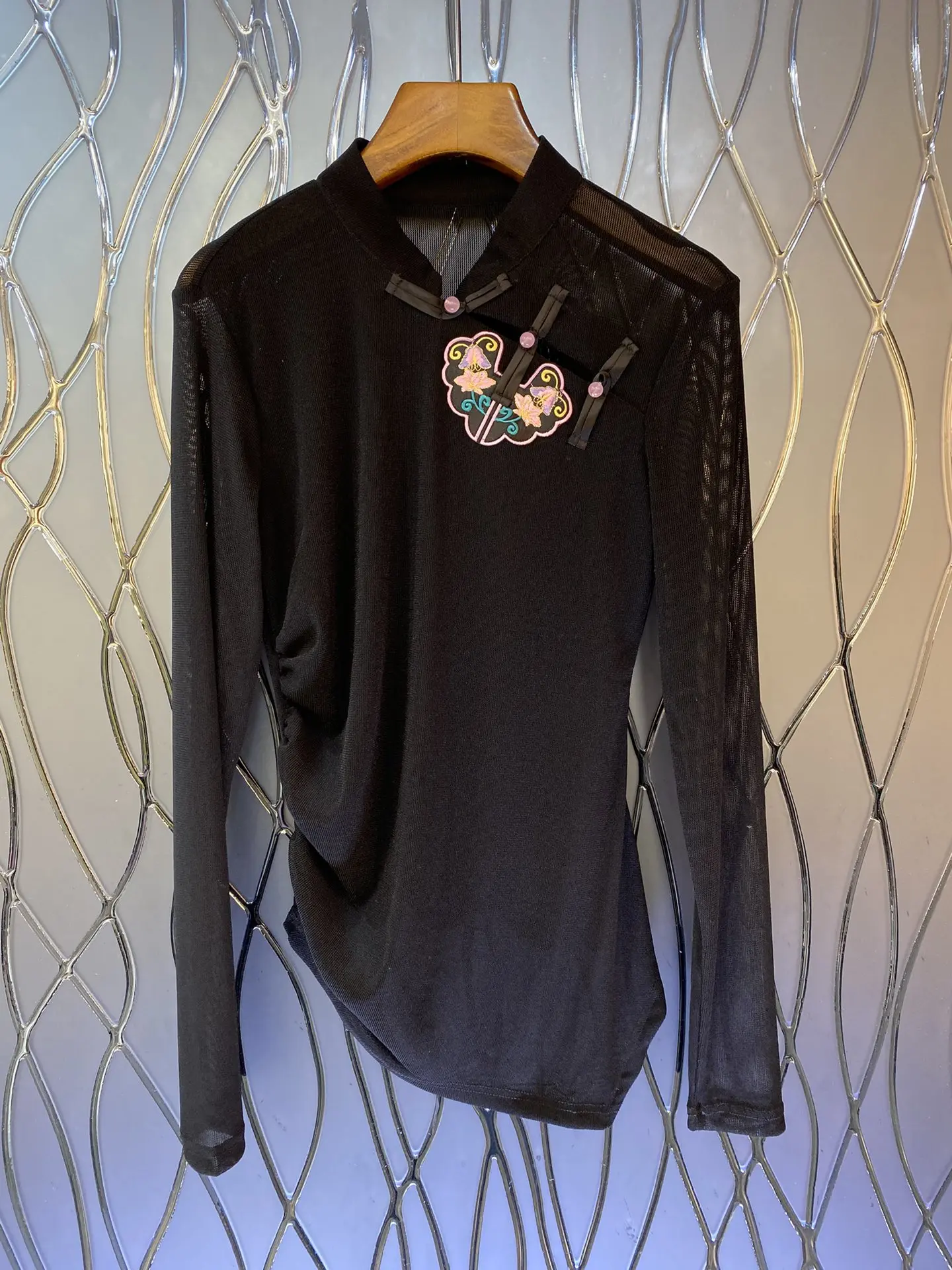 

2023 Autumn/Winter Fashion New Women's Clothing Chinese knot button top 0912