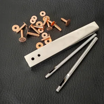 Copper Rivets & Burr Setter Leather Tool Kit 1