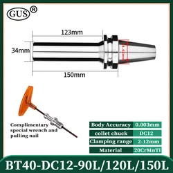 BT30 BT40 BBT40 Tool Holder DC Collets Pull Back DC4 DC6 DC8 DC12 High Precision Chuck for CNC machining center lathe tools