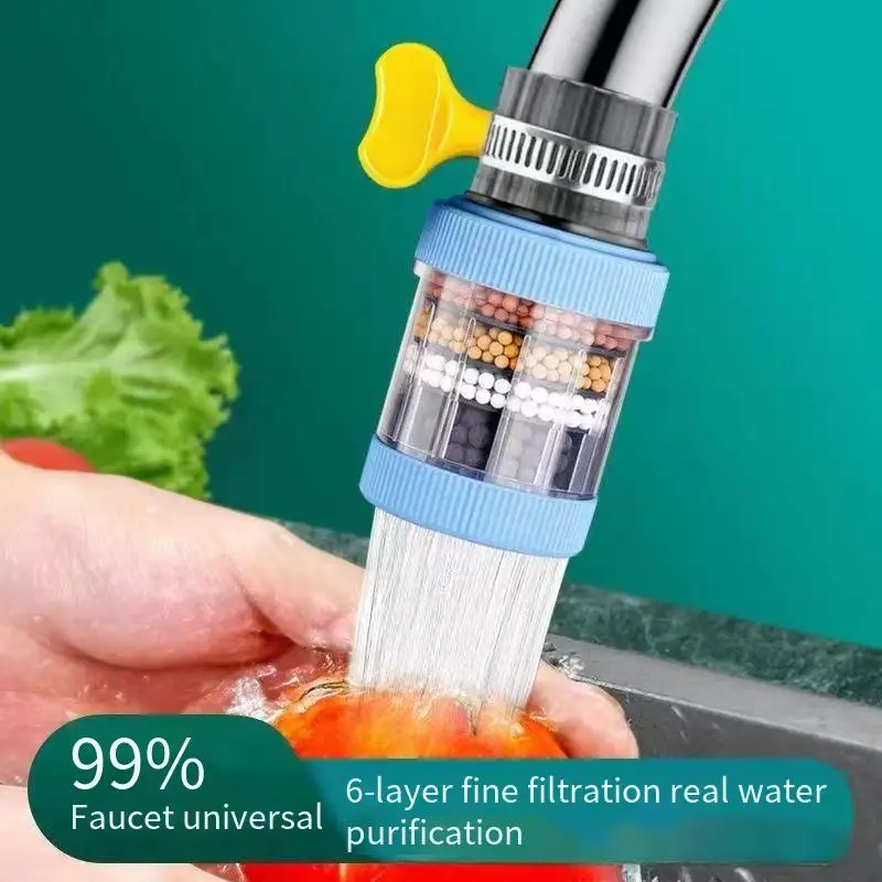 Detachable Washable Six-layer Filter Faucet Universal Water Purifier Household Tap Water Filter Splash-proof Shower Head water purifier filter,water purifier faucet