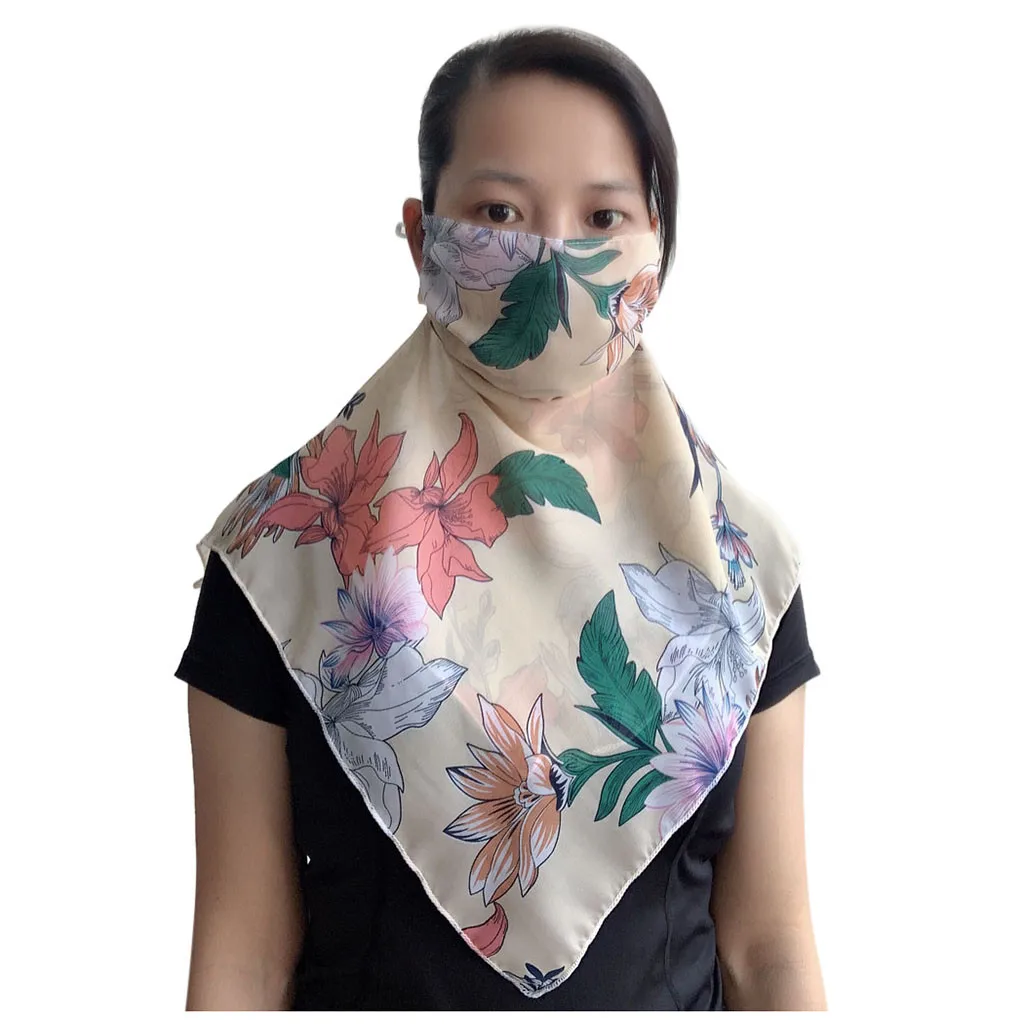 Women Sun Print Scarf Neck Scarf