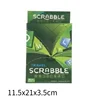 2-4 People English Spelling Solitaire Box Alphabet Chess Educational Toys Travel English Alphabet Scrabble Puzzle Board Game 6
