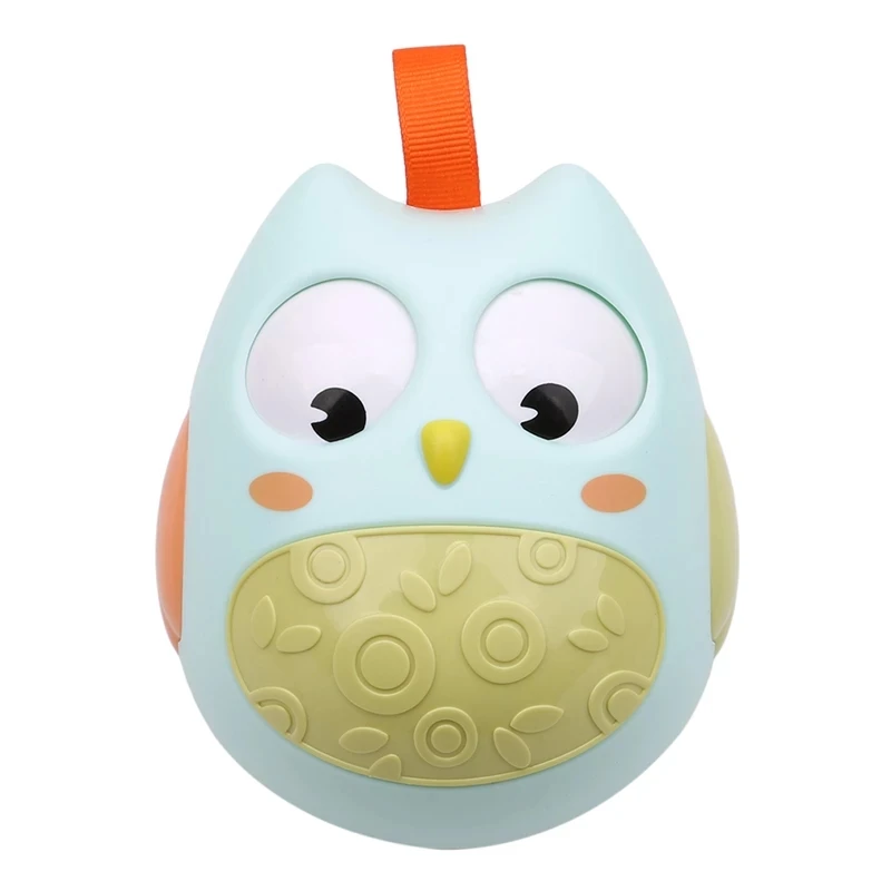 1 Pcs Cute Animal Owl Dog Rattles Toys Tumbler Fun Toy With Bell Toys Gifts Dog Puppy Tumbler Educational Toys With Bell