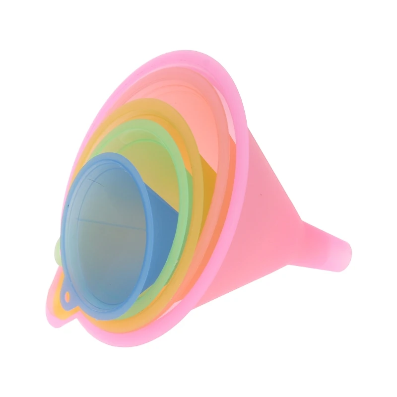 5Pcs Colorful Plastic Funnel Small Medium Large Variety Liquid Oil Kitchen Set Dropshipping plastic filter funnel
