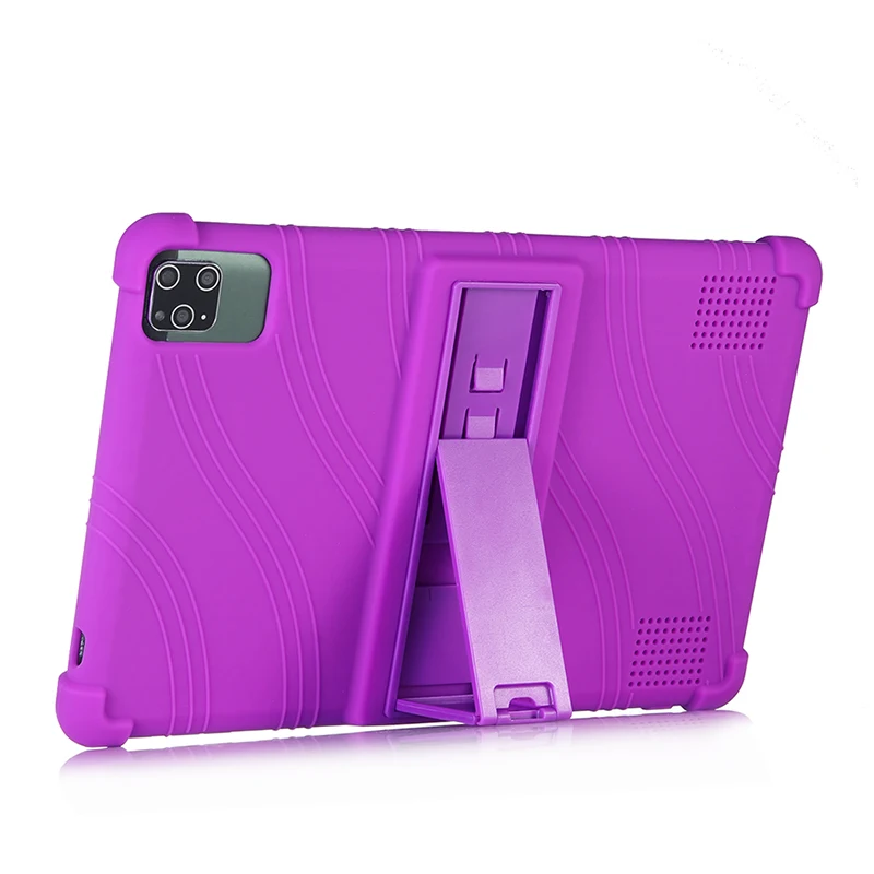 Custodia Antiurto Per Oscal Pad 10 In Silicone Morbido - Leggera E Antiscivolo, Per Bambini, Viola