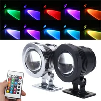 RGB Underwater LED Spotlight Bulb AC 110V 220V DC 12V 15W 10W Landscape Lamp Flood Light Outdoor Garden Fountain Pool Decoration 2