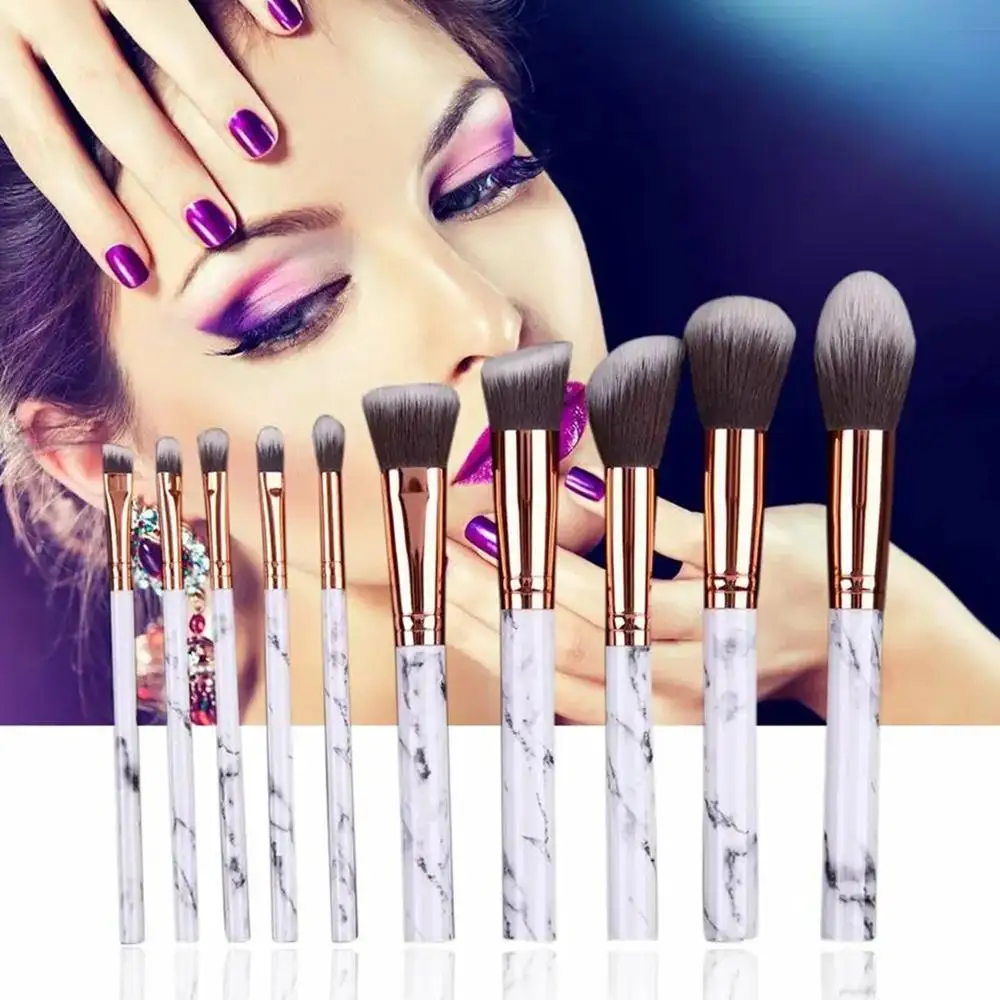 Promozioni Marmorizzazione Texture Pennelli Fondotinta Viso Polvere Ombretto Kabuki Eye Blending Strumento Pennello Trucco Marmo Cosmetico