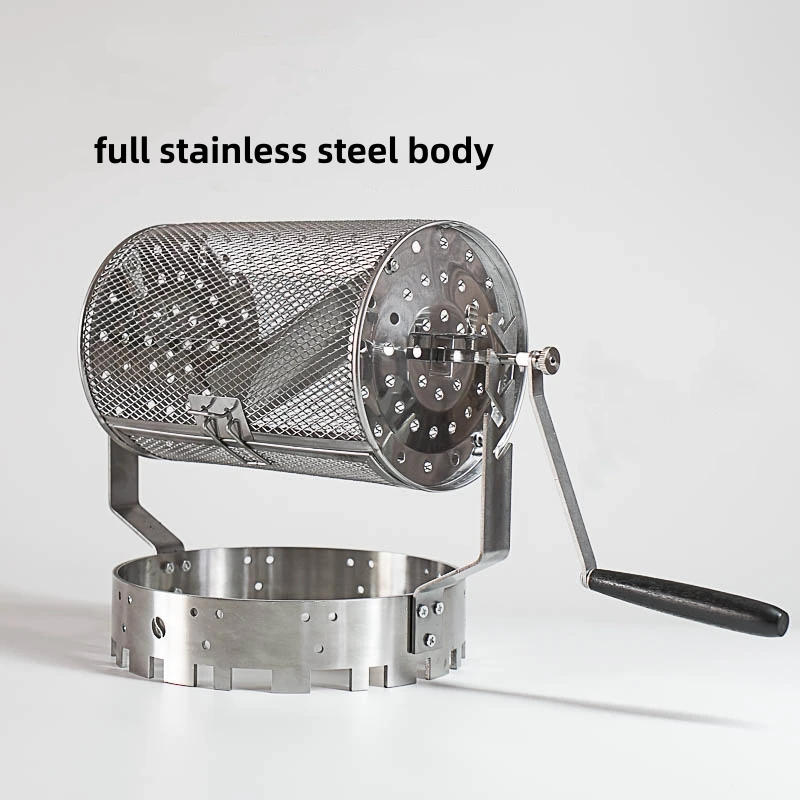 Description Picture 5 of itemElectric Manual Coffee Roaster Coffee Bean Nuts Baking Machine Home Outdoor Roasting Machine Stainless Steel