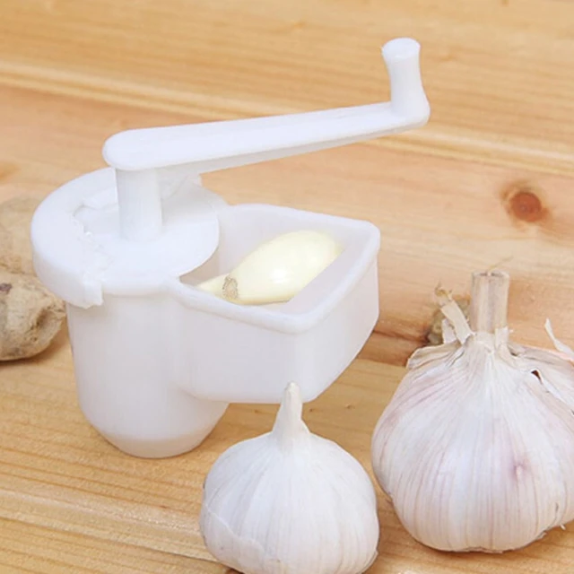 1pc Garlic Press, Roller Type Garlic Mincer Chopper, Kitchen