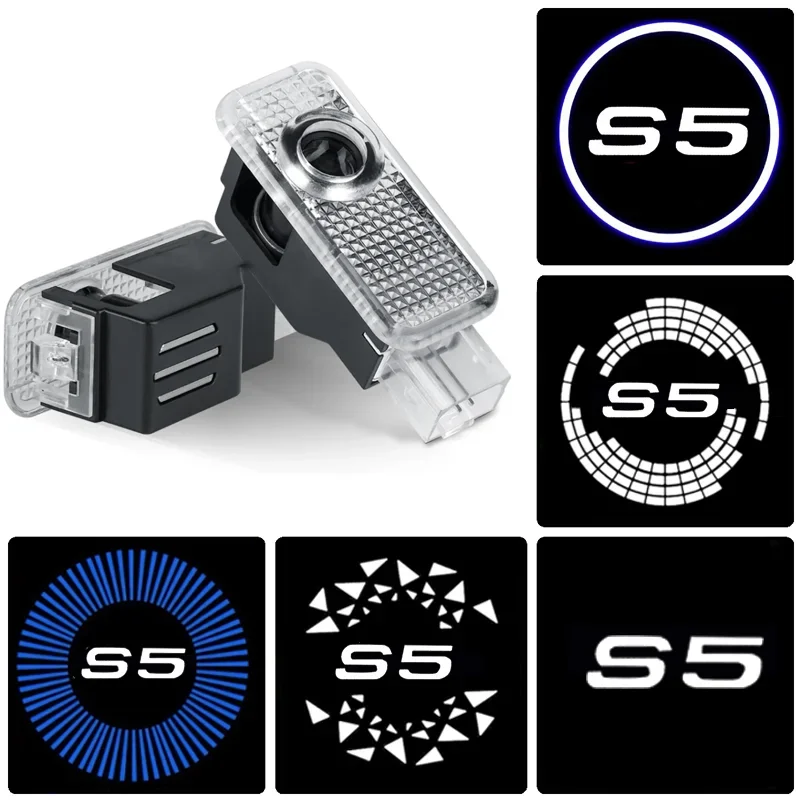 

2 шт., лазерные проекторы для Audi S5 A3 A5 A4L A6L A7 A8L Q3 Q5 Q7 SLINE RS