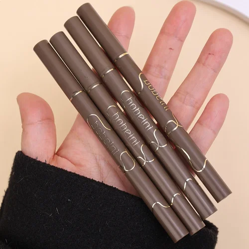 방수 울트라 파인 리퀴드 아이 라이너 펜, 0.05mm, 오래 지속되는 퀵 드라이 스무스 블랙 아이 라이너, 하부 속눈썹 펜슬, 한국 메이크업 3