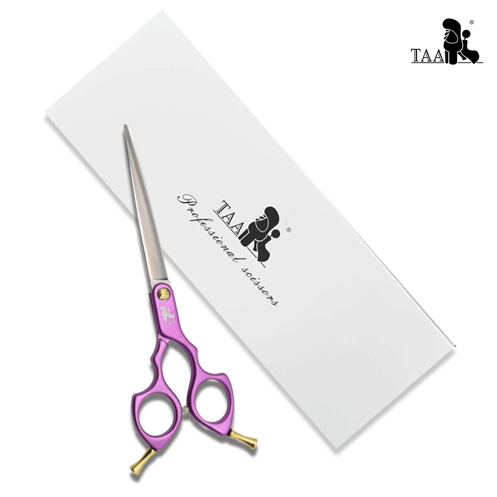 TAA Dog Scissors Grooming Straight Scissors for Dog Handmade Profession Pet Shear 7 Inch Ultra-Light Colorful Pet F-700 dog grooming scissors