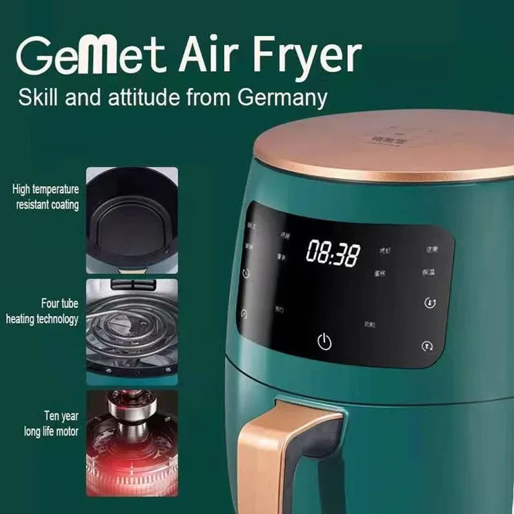 6L Air fryer Multi-functional intelligent touch screen oven Large capacity Electro mechanical  deep fryer for home  airfryer 5