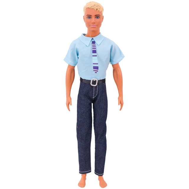 Ken Doll Clothes Doll Daily Wear Casual Suit Shirt+Pants Wedding