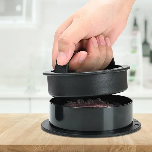 3 Az 1 -Ből Nem Bothús Marhahúsos Vega Hamburger Patty Penész Nélkülözhetetlen Eszköz A Töltött Hamburgerek Pattyának Készítéséhez - Image 6