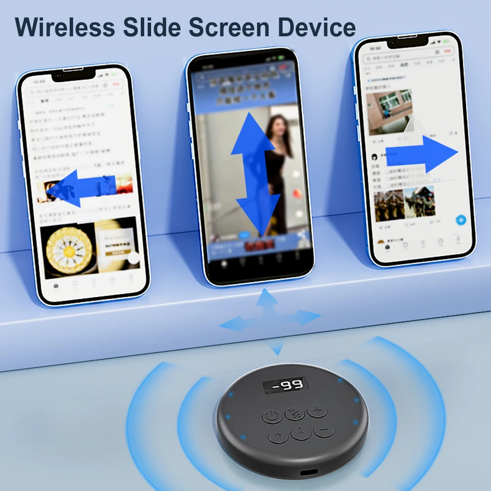 Digital Video Auto Slider Mute Bluetooth-Compatible Simulation Finger Sliding Device for Smart Phone Apps Video Live Streaming