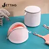 Printed Bra Laundry Bags Thicken Sandwich Fabric Bra Cylinder Storage Bag Silicone Gasket Fixed Bra Protection Washing Bag New 5
