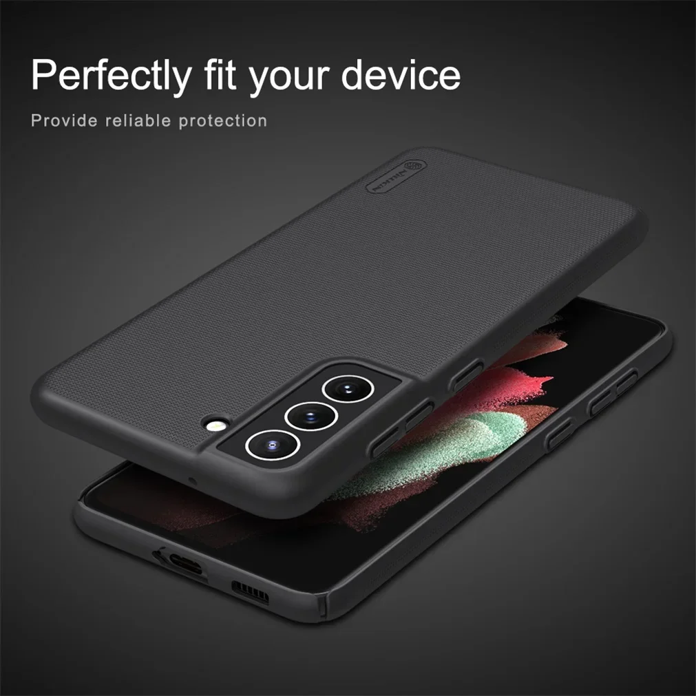 삼성 갤럭시 S21 FE 5G 케이스 Nillkin 슈퍼 서리 낀 방패 하드 PC 보호대 뒷면 커버 삼성 S21 울트라 S21 플러스 5G