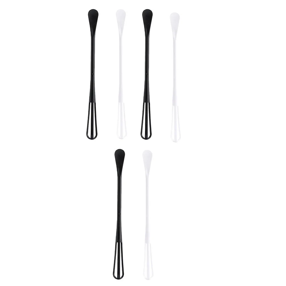 

6Pcs Whisk Balloon Wire Whisk Egg with Sauce Spoons Hair Color Whisks Stirrer Spoons for Blending Whisking Beating Stirring