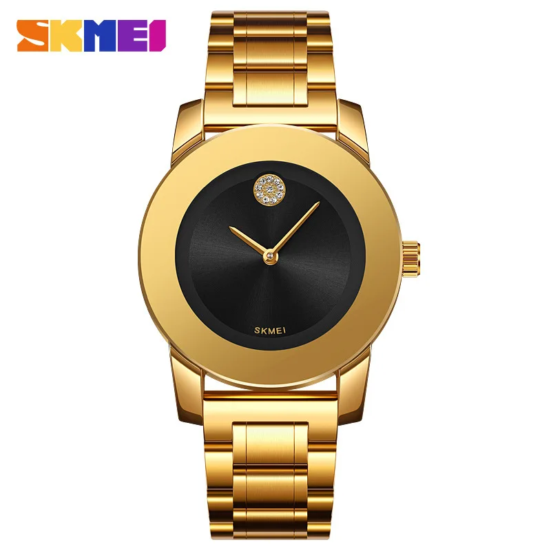 

Luxury Men Watch Black Gold Full Stainless Steel Band Reloj Male Quartz Wristwatch Classic Style Business Man Waterproof Clock