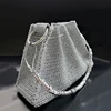200g/ball Shiny Silver Thread Yarn For Hand Knitting Crocheting DIY Craft Bags Sparkling Yarn Hand Woven Crocheting Material 2