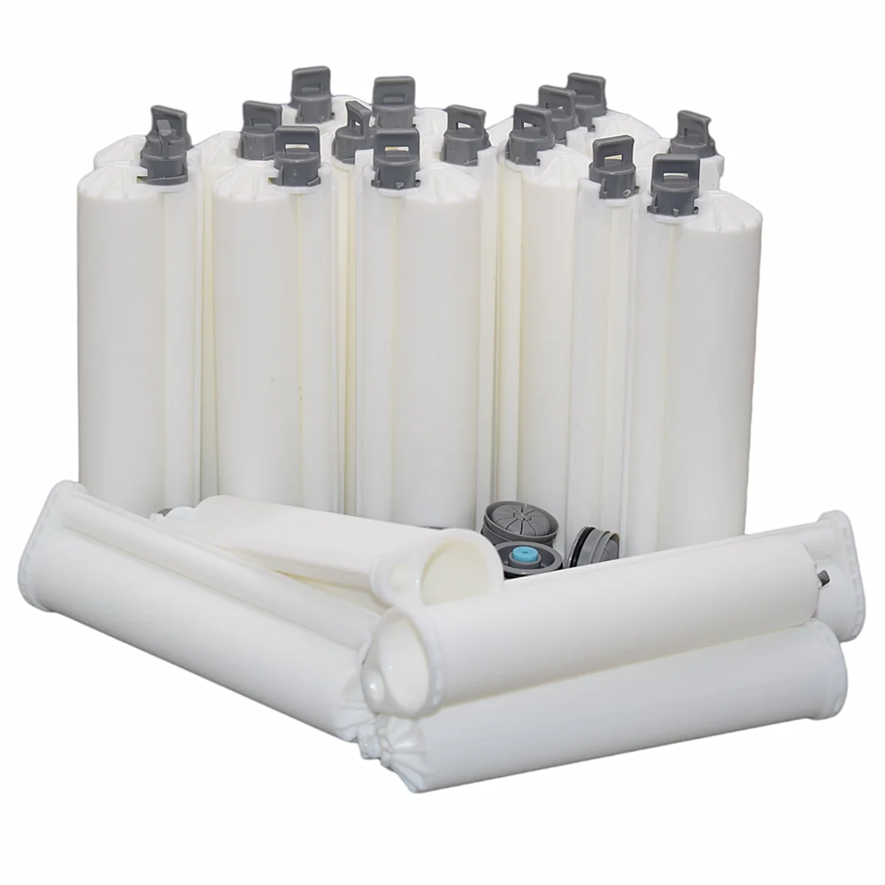 

20pcs 75ml Epoxy Resin Adhesive Glue Tube 10:1 Empty Two-Component Cartridge AB Glue Barrel Cartridge Set for 75ml 10:1 Glue Gun
