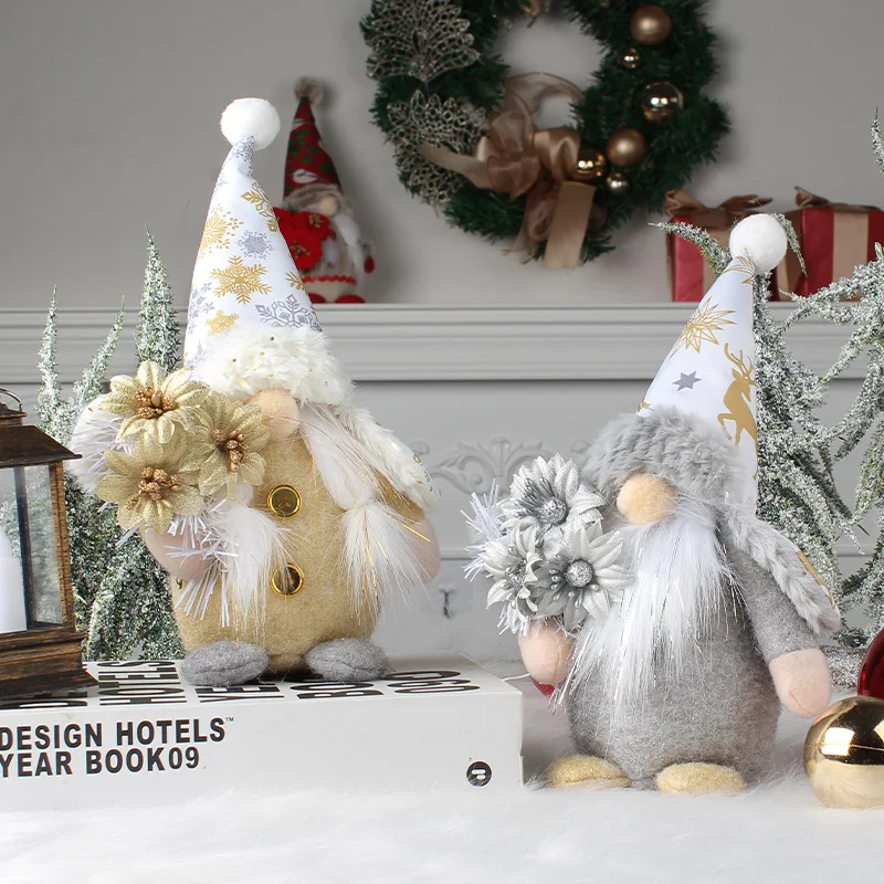 Standing Dwarf Santa Doll Table Decorations