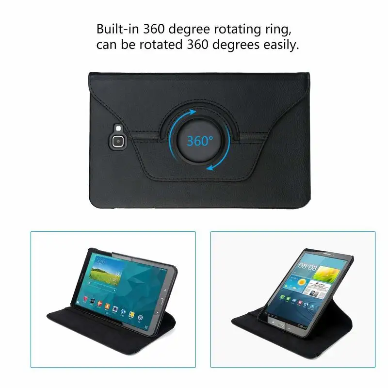 Capa Tab a a6 10.1 sm T580 T585 T587 360 Capa com Suporte Giratório para Samsung Galaxy Tab a 10.1 2023 - Imagem 2