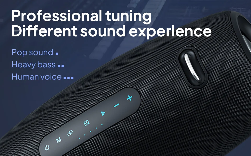 Wireless Speaker 60W Powerful Sound and Deep Bass IPX5 Waterproof Deep Bass Pe