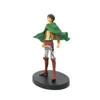 ⁦مجسم أنمي هجوم العمالقة ليفاي أكرمان 15 سم | Attack on Titan Levi Ackerman Action Figure 15cm⁩ - الصورة ⁦2⁩