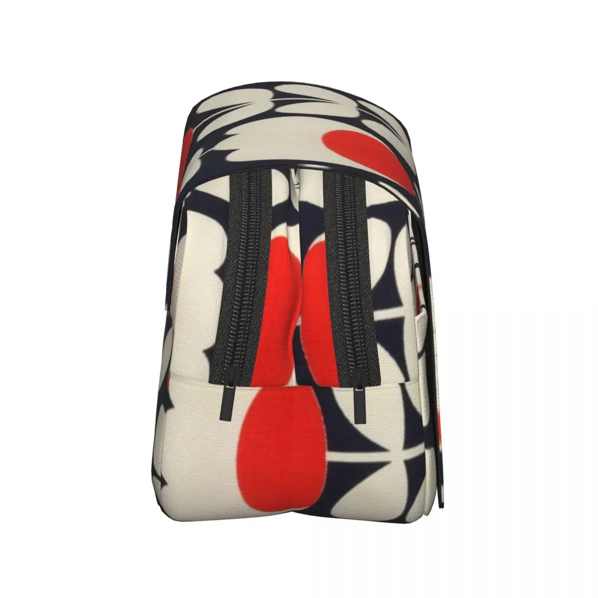 Orla Kiely, 멀티 스템 플라워, 레드, 화이트 필통 펜 홀더 하드 쉘 가죽 대형 수납 펜 박스 연필