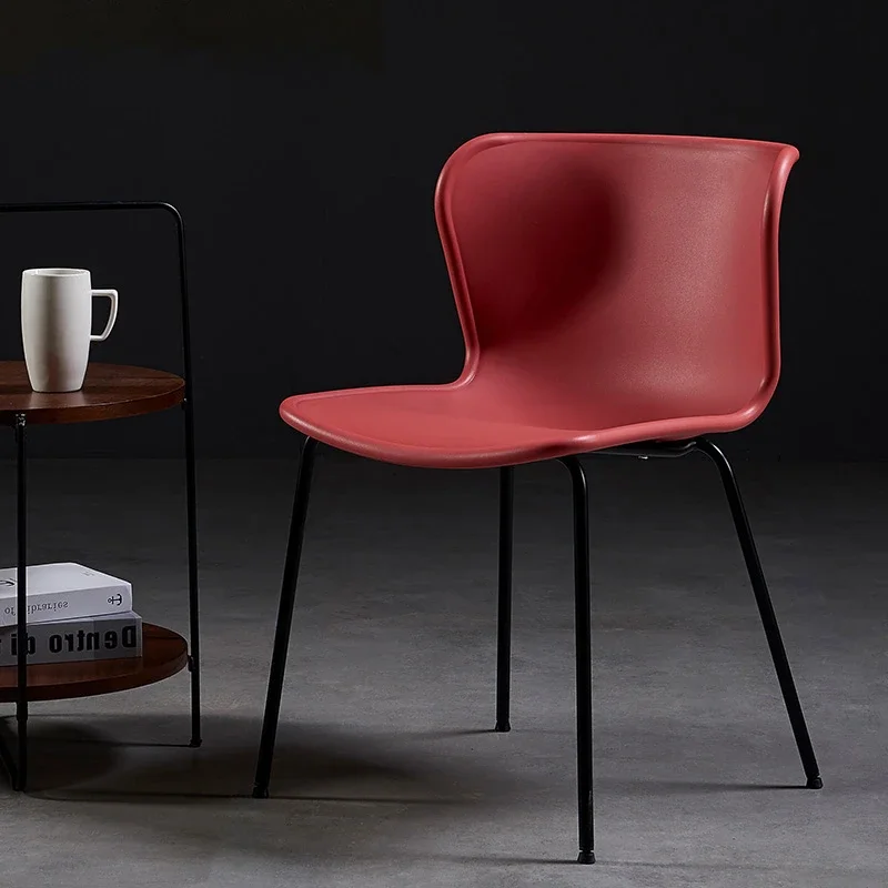 Household Furniture Kitchen Dining Chair Creative Living Room Adult Plastic Chairs Modern Minimalist Villa Leisure Back Stool y