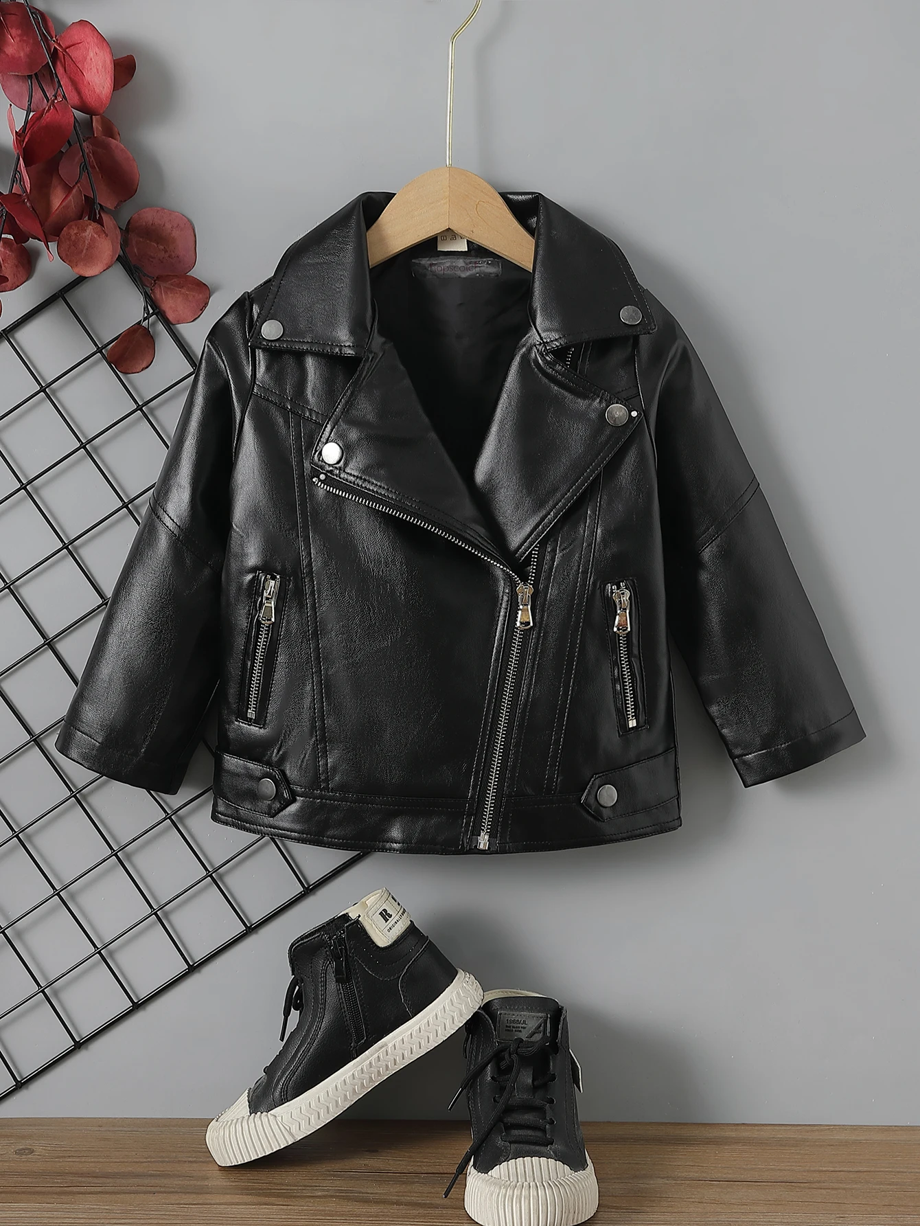 57323-19d2ff.jpg Leather Jacket Boys Casual Zip-Up Coat