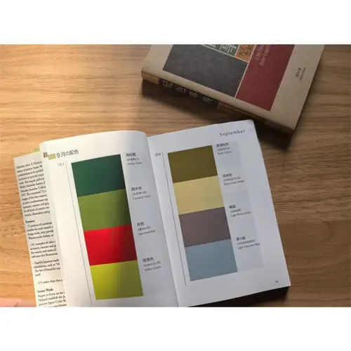 2 Books Colour Dictionary Taisho Showa Era Color Manual Notebook CMYK Art Book Drawing Reference Book Latest Second Edition - Image 3