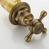 Brass Classtic Bathtub Faucet Set with Handheld Shower Deck Mounted 5 Holes Hot and Cold Taps Garden Bathtub Water Mixer 5