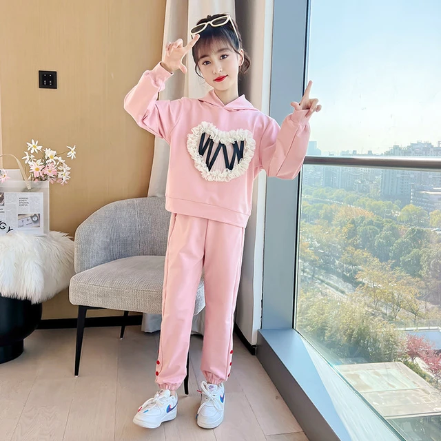 Neue Boutique Outfits Mädchen Trainings anzug 2023 Herbst Herbst Sweatshirt  Leggings Kinder Kind Sport kleidung 4 5 6 7 8 9 10 11 12 Jahre - AliExpress